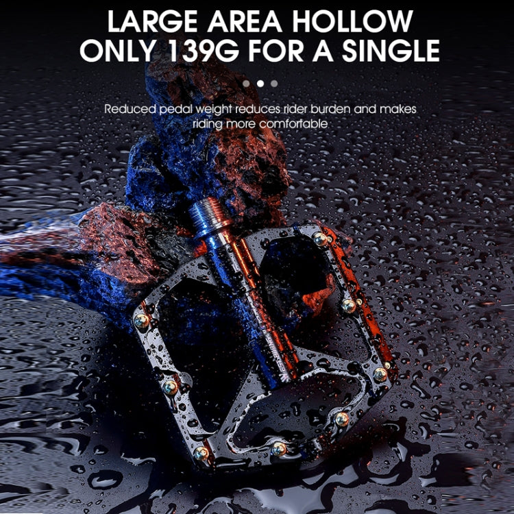 WEST BIKING 3 Bearings Ultralight Carbon Fiber Bushing Mountain Bike Pedal