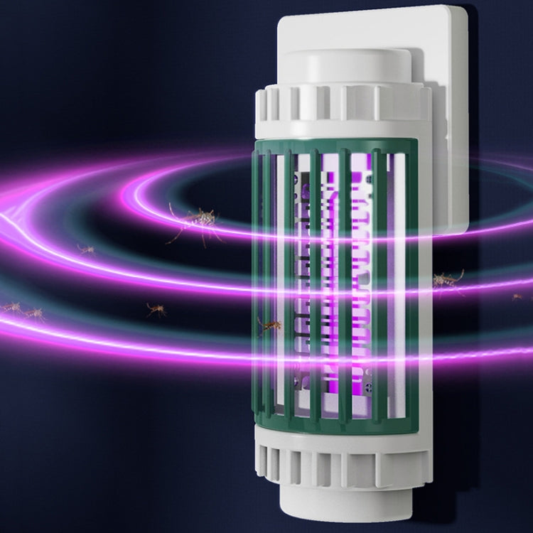LED-UV Purple Light Wave Electric Shock Mosquito Killer Lamp Mini Plug-In Mosquito Repellent, CN Plug