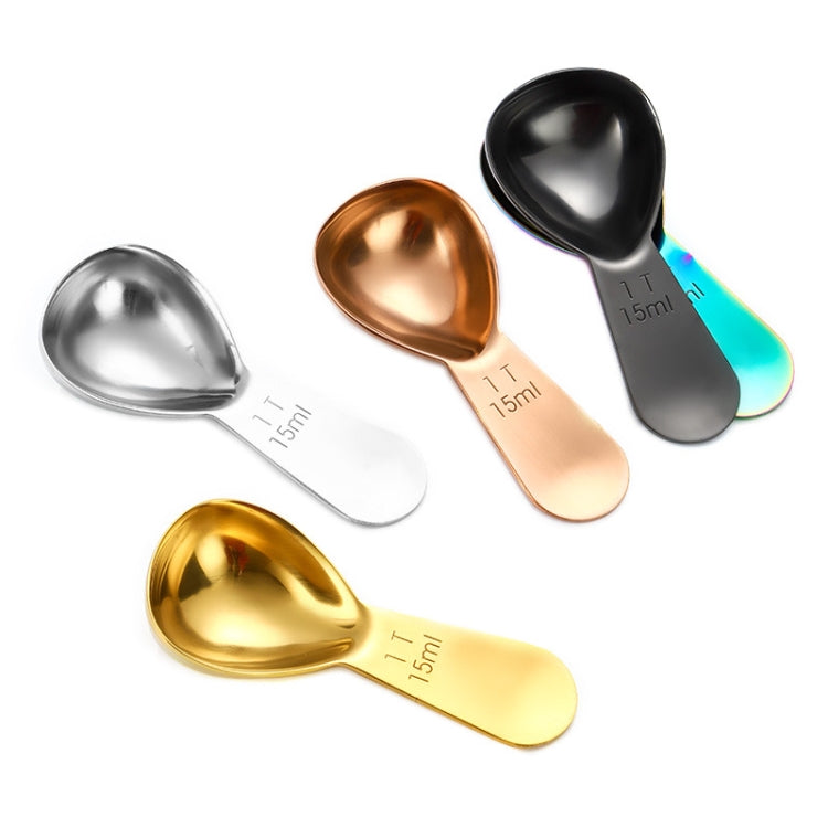 15ml 304 Stainless Steel Thickened Coffee Spoon With Scale Measuring Bean Spoon