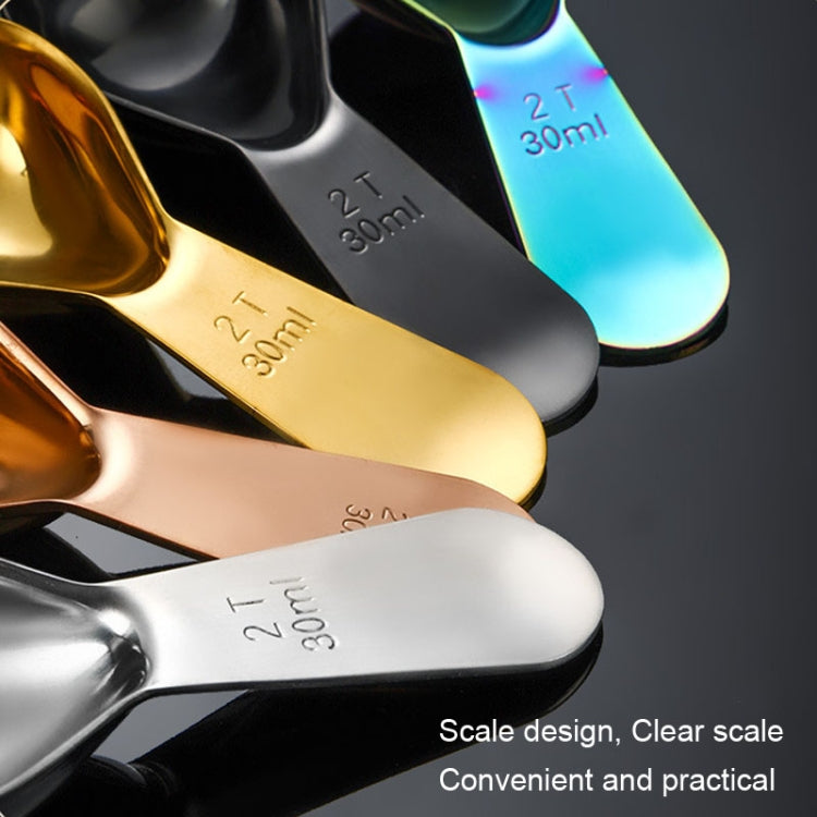 15ml 304 Stainless Steel Thickened Coffee Spoon With Scale Measuring Bean Spoon