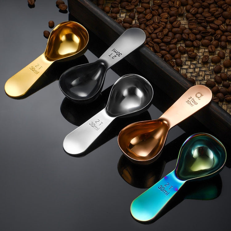30ml 304 Stainless Steel Thickened Coffee Spoon With Scale Measuring Bean Spoon
