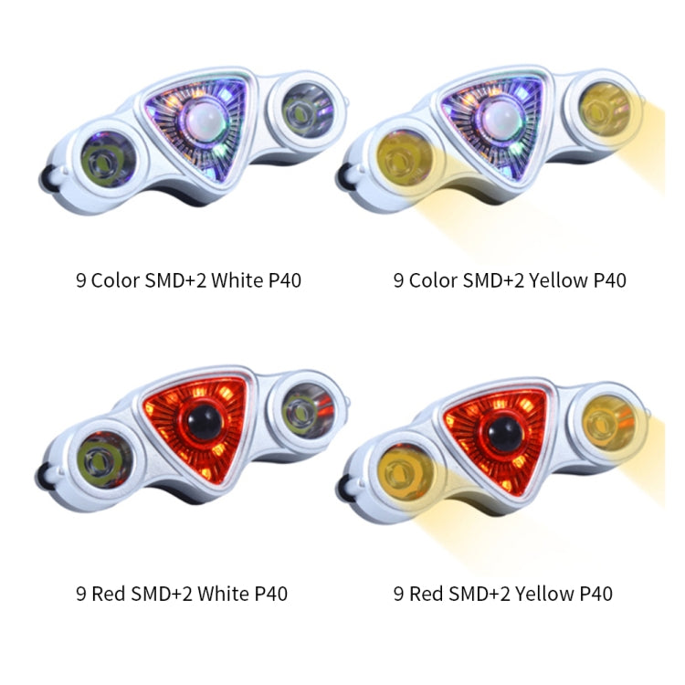 9+2 LED Bicycle Tail Light Rechargeable MTB Road Bike Headlight Warning Light