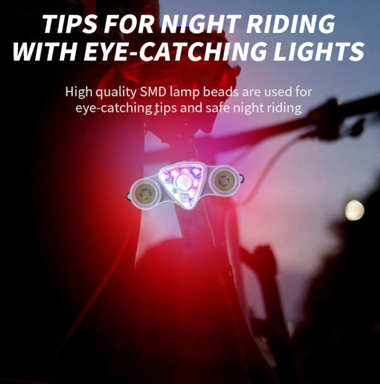 9+2 LED Bicycle Tail Light Rechargeable MTB Road Bike Headlight Warning Light