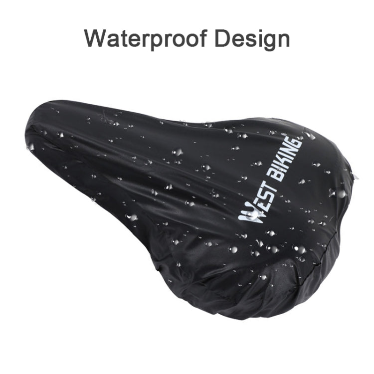 WEST BIKING 2pcs Bicycle Saddle Rain Cover Riding Equipment