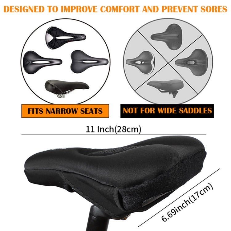 WEST BIKING Bike Cushion Cover Thick Silicone Quick Release Seat Cushion