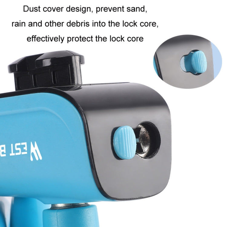 WEST BIKING 1.2m Bicycle Lock PVC Steel Cable Anti-theft Waterproof Cycling Lock