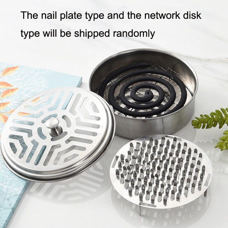 Stainless Steel Mosquito Incense Tray Holder Household Fireproof Mosquito Incense Box With Cover