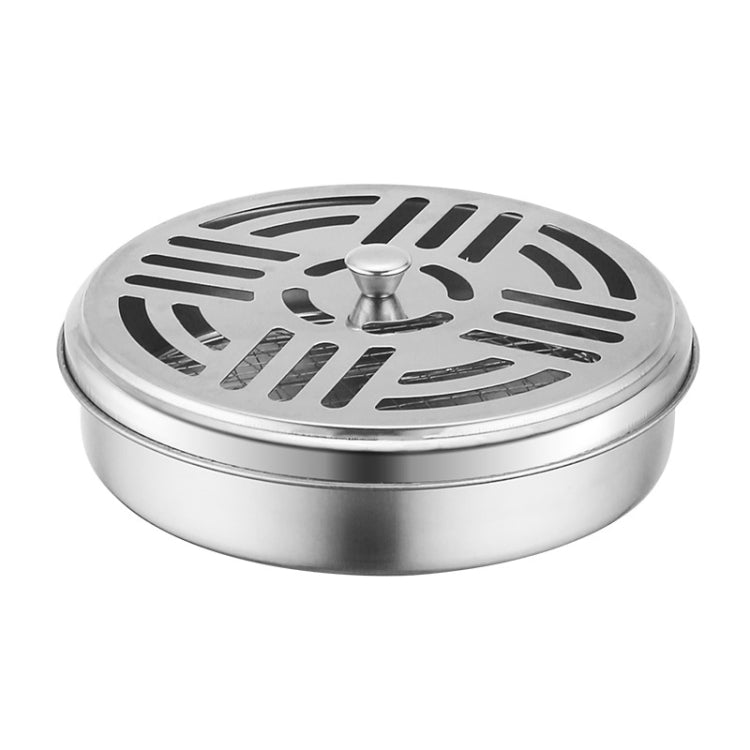 Stainless Steel Mosquito Incense Tray Holder Household Fireproof Mosquito Incense Box With Cover