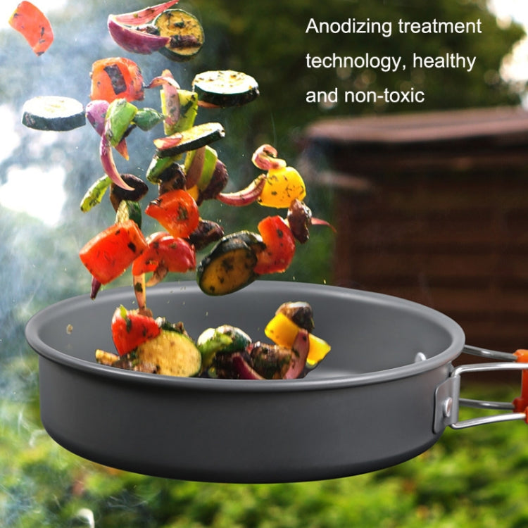 Hewolf HW-K1501 4-5 People Outdoor Aluminum Stove Portable Storage Camping Set