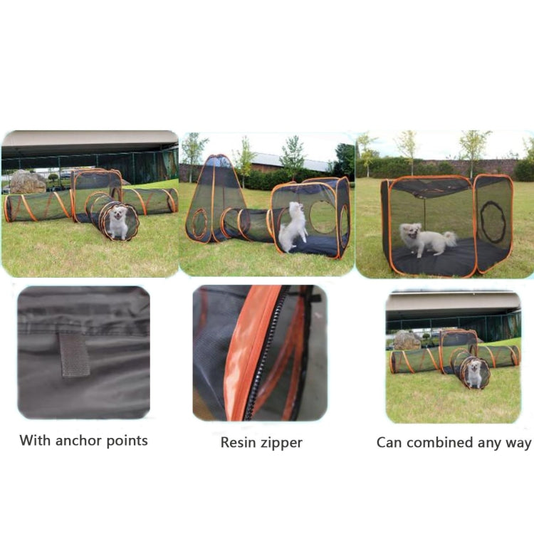 6-in-1 Cat Tent with Tunnel Portable Playpen Play Tents for Indoor and Outdoor