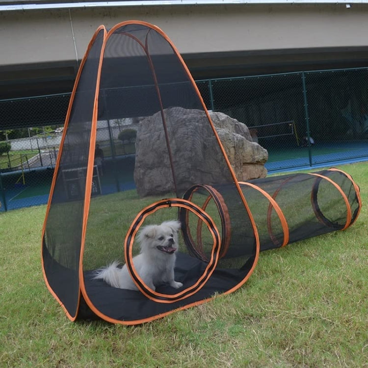 6-in-1 Cat Tent with Tunnel Portable Playpen Play Tents for Indoor and Outdoor