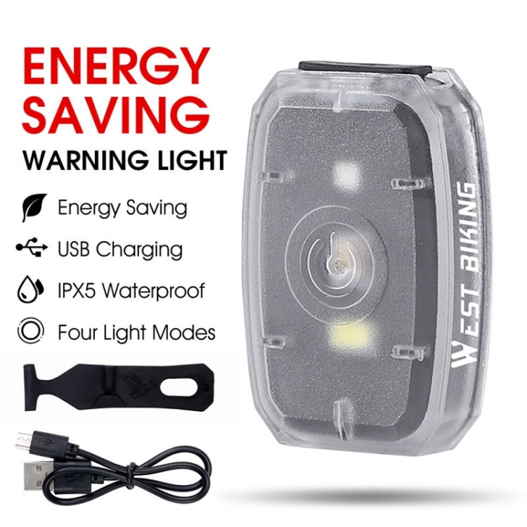 WEST BIKING Mini Bicycle Two-color Tail Light Riding Night Warning Light
