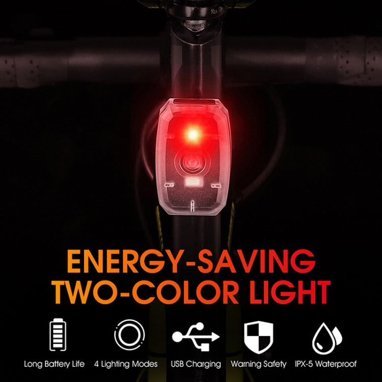 WEST BIKING Mini Bicycle Two-color Tail Light Riding Night Warning Light