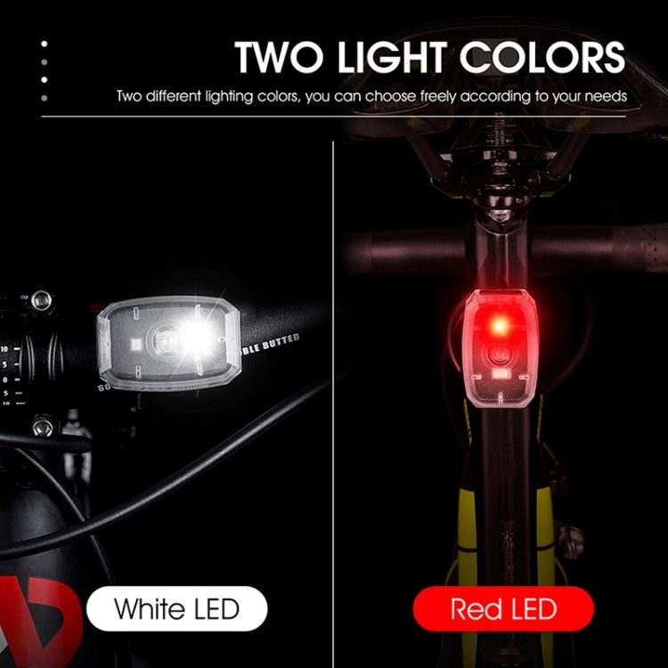 WEST BIKING Mini Bicycle Two-color Tail Light Riding Night Warning Light