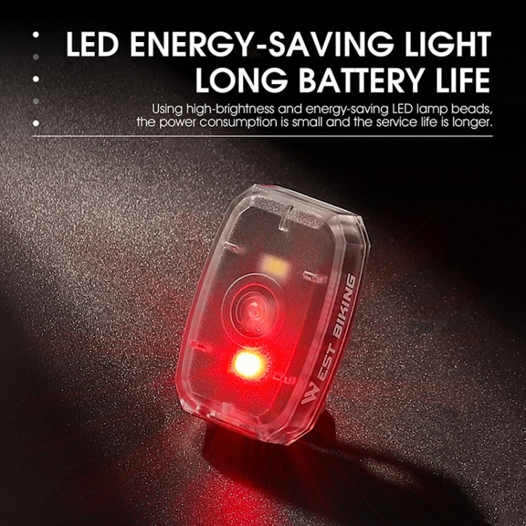 WEST BIKING Mini Bicycle Two-color Tail Light Riding Night Warning Light
