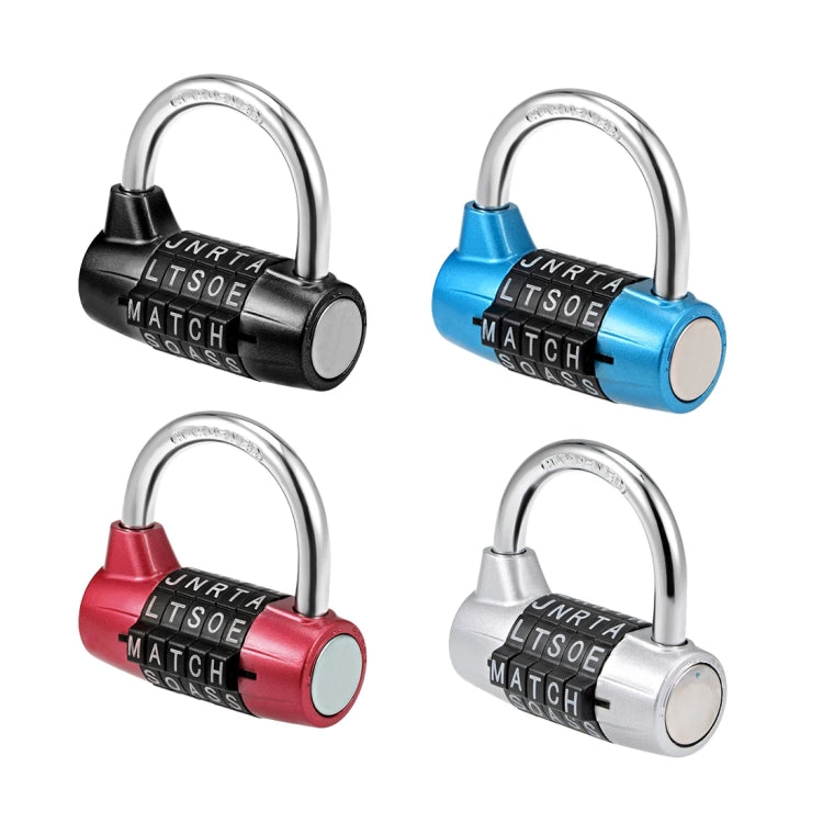 Medium 5-Digit Alphabet Wheel Combination Lock Closet Door Padlock