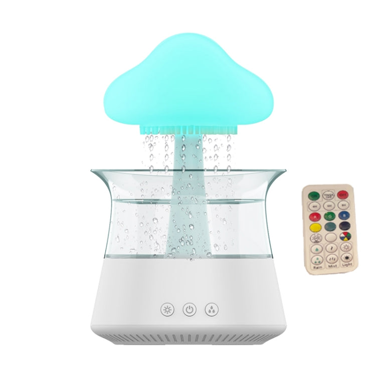 CH06 300ml Rain Humidifier Mushroom Cloud Colorful Night Lamp Aromatherapy Machine