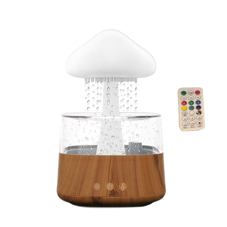 CH08 450ml Rain Humidifier Mushroom Cloud Colorful Night Lamp Aromatherapy Machine