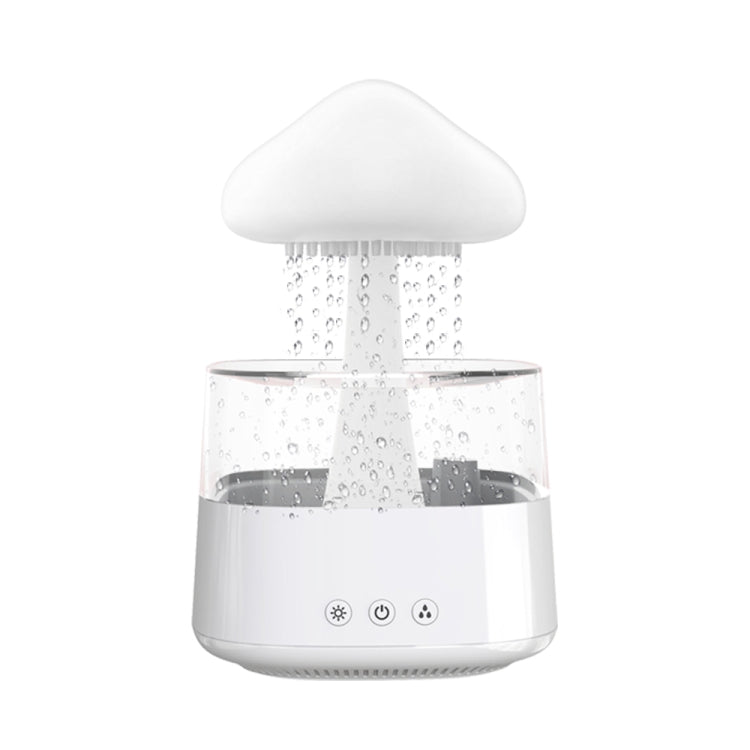 CH08 450ml Rain Humidifier Mushroom Cloud Colorful Night Lamp Aromatherapy Machine