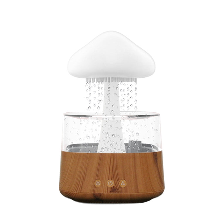 CH08 450ml Rain Humidifier Mushroom Cloud Colorful Night Lamp Aromatherapy Machine