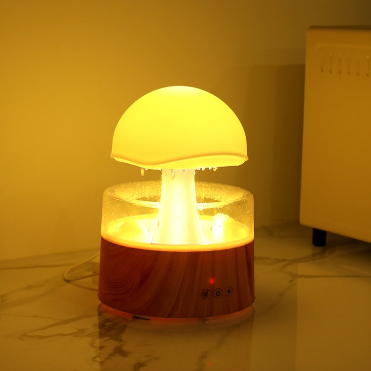 500ml Rain Humidifier Mushroom Cloud Colorful Night Lamp Aromatherapy Machine With Remote Control