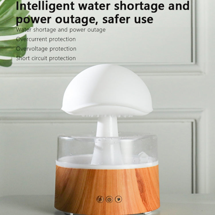 500ml Rain Humidifier Mushroom Cloud Colorful Night Lamp Aromatherapy Machine With Remote Control