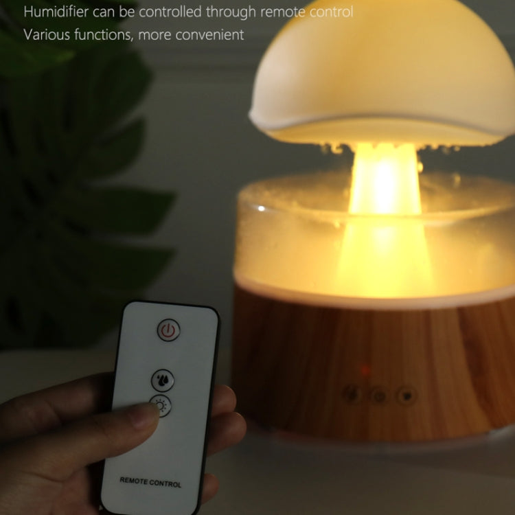 500ml Rain Humidifier Mushroom Cloud Colorful Night Lamp Aromatherapy Machine With Remote Control