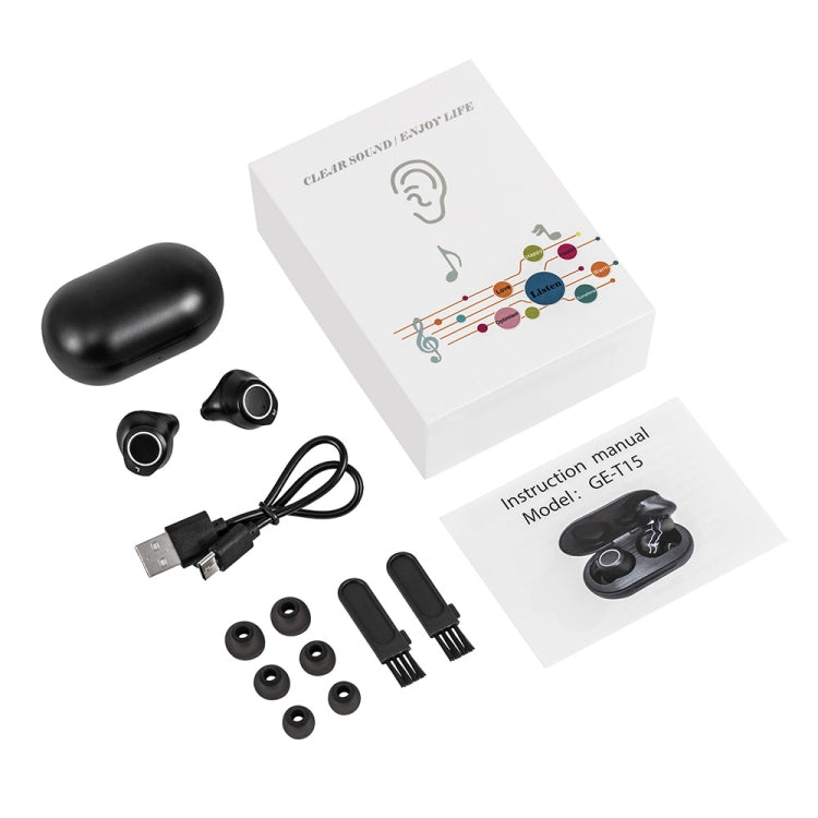 GE-T15 Mini USB Charging TWS Hearing Aid Sound Amplifier
