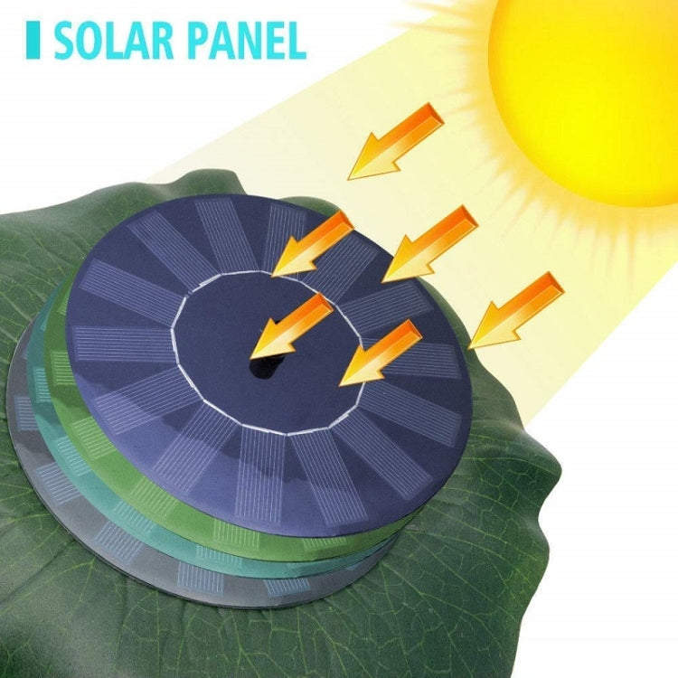 Lotus Leaf Solar Fountain Outdoor Garden Floating Landscaping