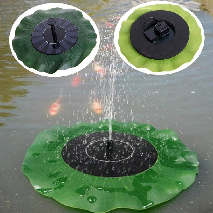 Lotus Leaf Solar Fountain Outdoor Garden Floating Landscaping