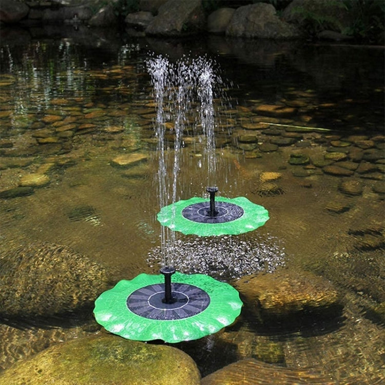 Lotus Leaf Solar Fountain Outdoor Garden Floating Landscaping