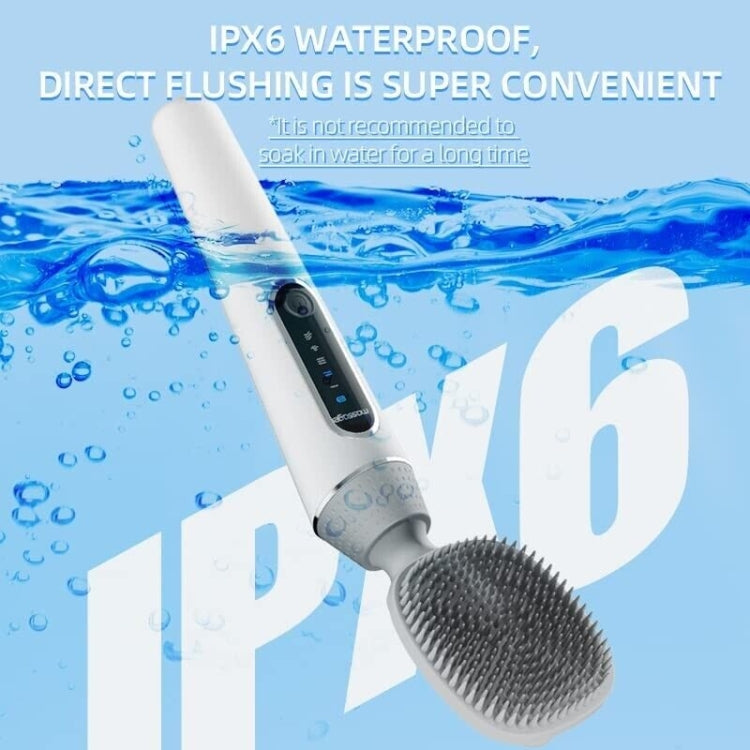 Electric Bath Brush Silicone Vibration Long-handled Back Spa Shower