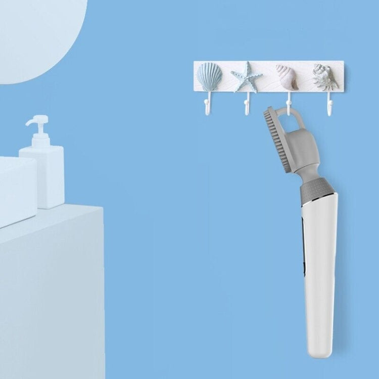 Electric Bath Brush Silicone Vibration Long-handled Back Spa Shower