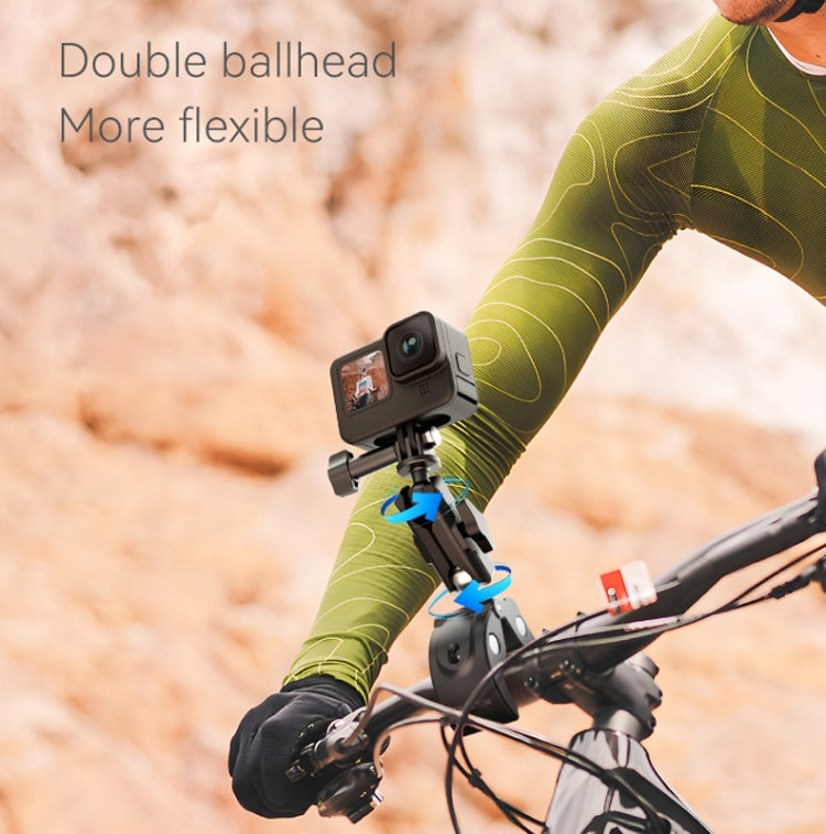 TELESIN Plastic Crab Claw Handlebar Tube Clamp For Sports Camera Mobile Phones