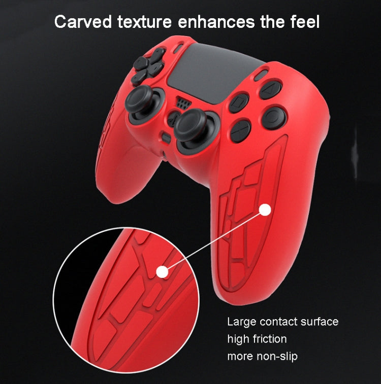 For PS5 Gamepad Silicone Case Non-slip Texture Thickened Protective Cover