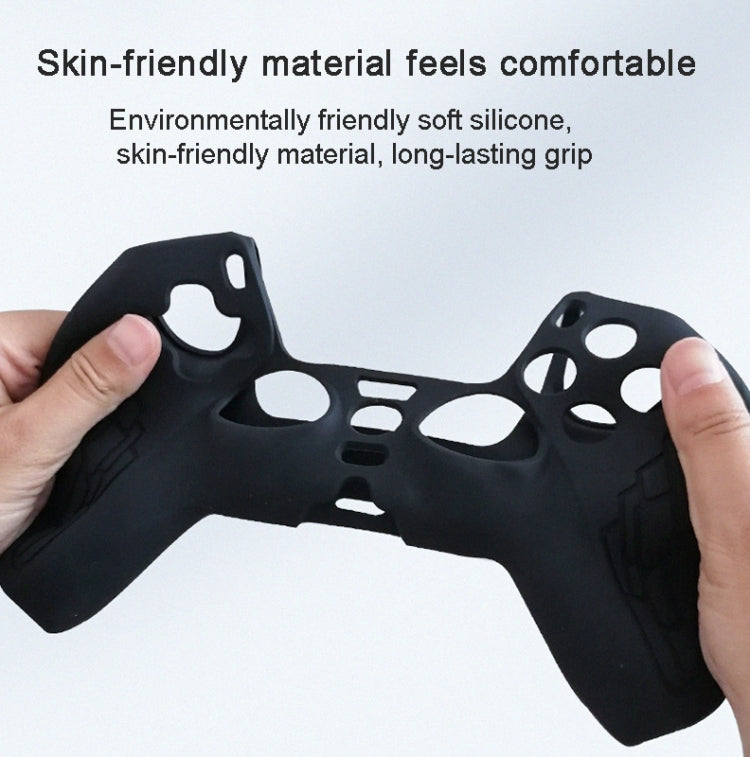 For PS5 Gamepad Silicone Case Non-slip Texture Thickened Protective Cover