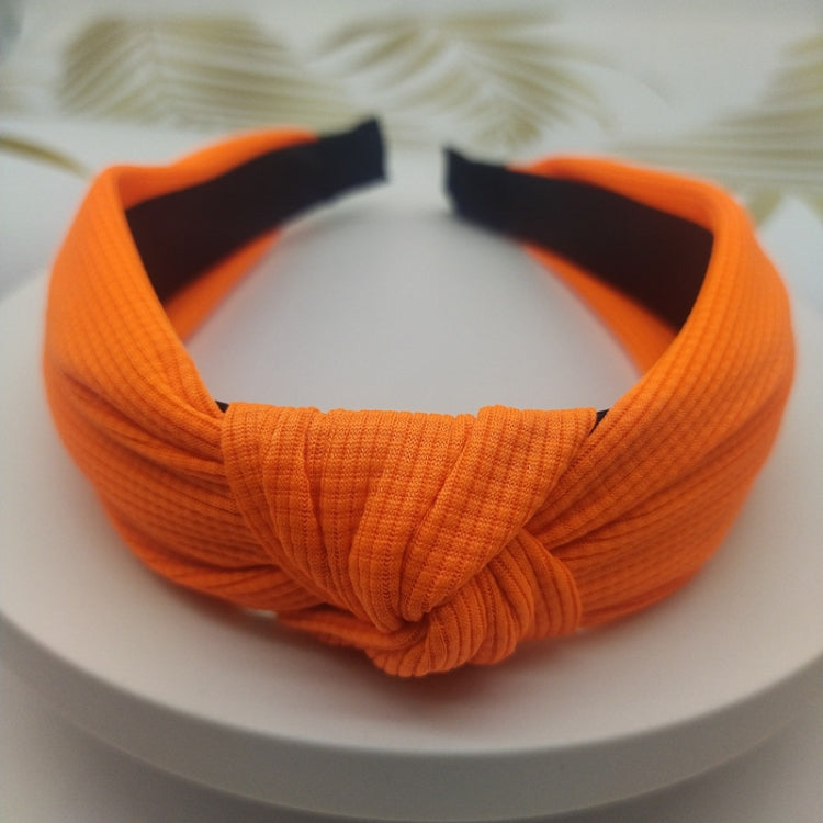 5cm Wide-brimmed Pressed Hair Solid Color Headband