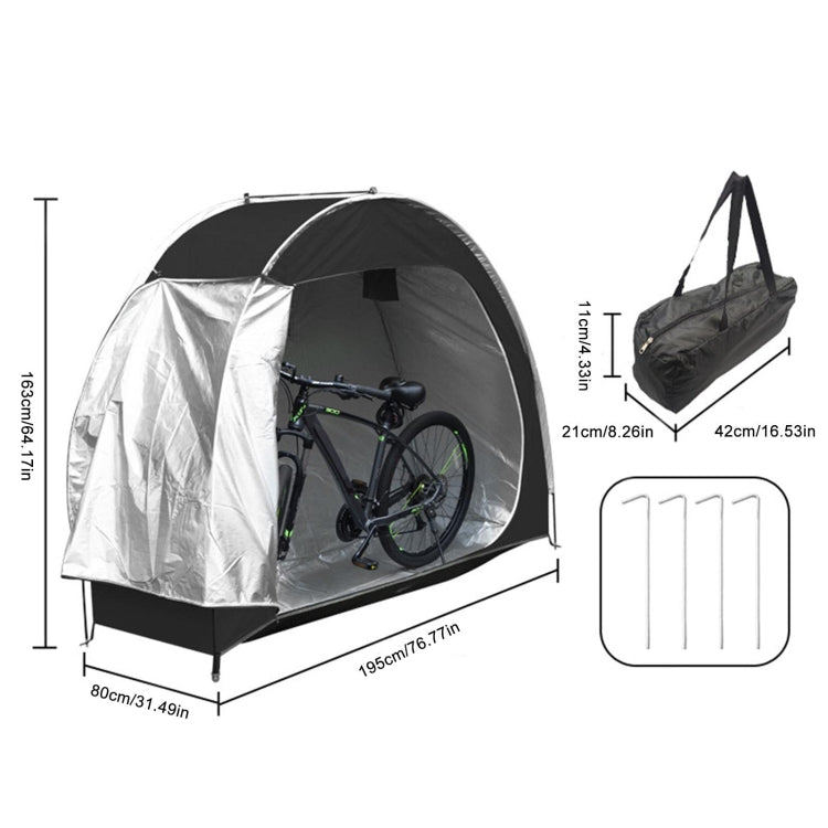 Outdoor Waterproof Bicycle Storage Shed Oxford 210D Heavy Duty Bike Tent