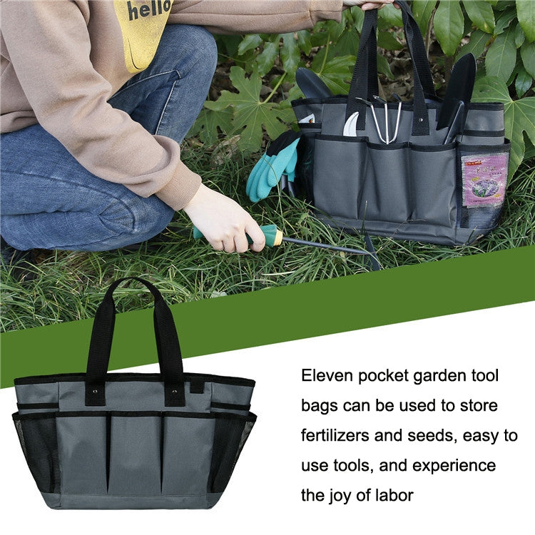 Outdoor Portable Oxford Fabric Gardening Tool Bag Garden Pruning Tool Storage Bag