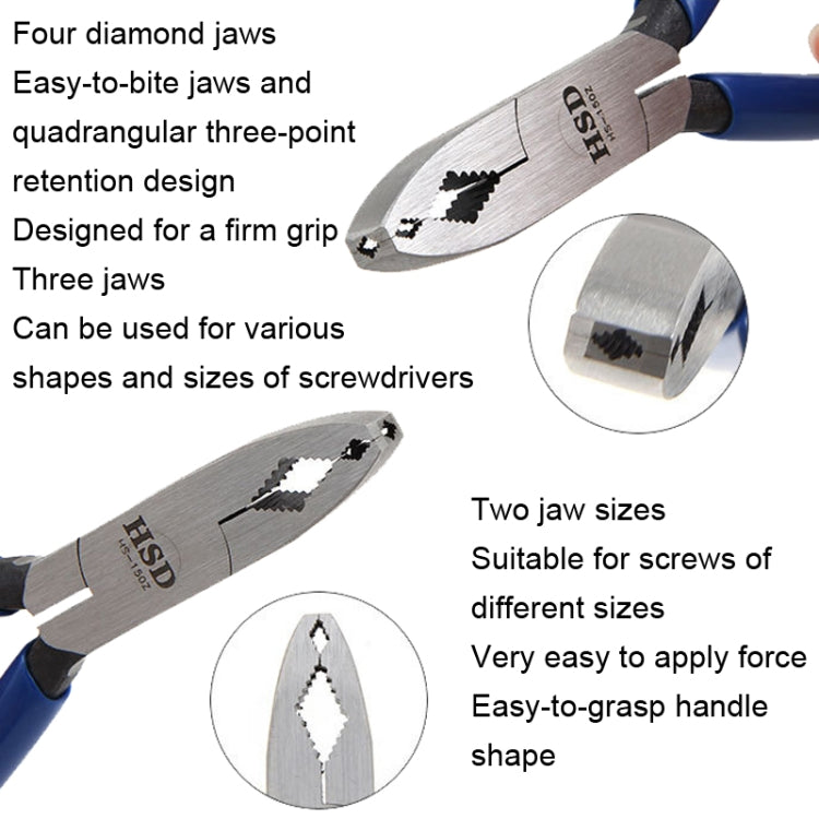 HSD HS-150Z Rusty Screw Removal Plier Necrotic Slip Screw Plier