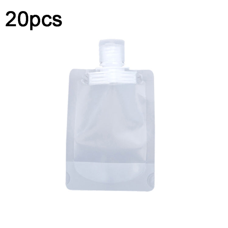 20pcs Travel Refillable Empty Squeeze Pouch Lotion Shampoo Squeezable Bags