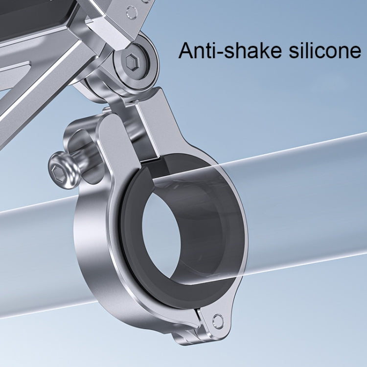 Aluminum Alloy Motorcycle Shockproof Mobile Phone Holder Bicycle Cycling Navigation Bracket