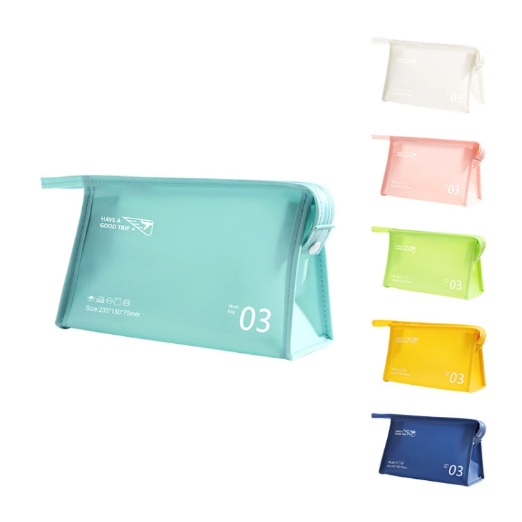 Portable Waterproof PVC Toiletry Bag Cosmetic Storage Bag Travel Clutch