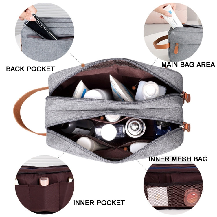 Men Double-layer Travel Toiletry Bag Travel Accessories Portable Moisture-proof Bag