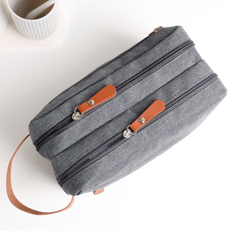 Men Double-layer Travel Toiletry Bag Travel Accessories Portable Moisture-proof Bag