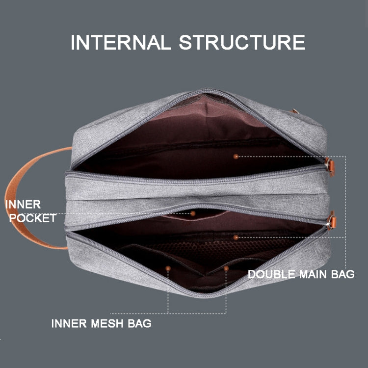 Men Double-layer Travel Toiletry Bag Travel Accessories Portable Moisture-proof Bag