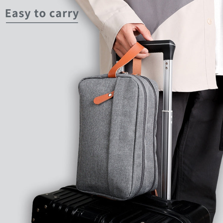 Men Double-layer Travel Toiletry Bag Travel Accessories Portable Moisture-proof Bag