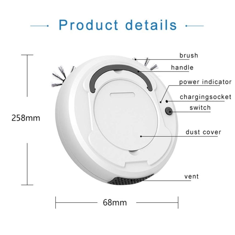 3-in-1 1800pa Smart Cleaning Robot Rechargeable Auto Robotic Vacuum Dry Wet Mopping Cleaner