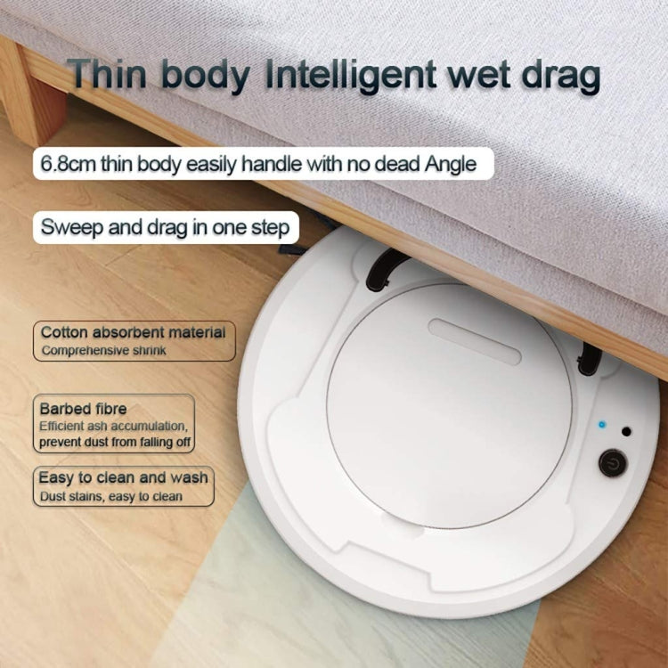 3-in-1 1800pa Smart Cleaning Robot Rechargeable Auto Robotic Vacuum Dry Wet Mopping Cleaner