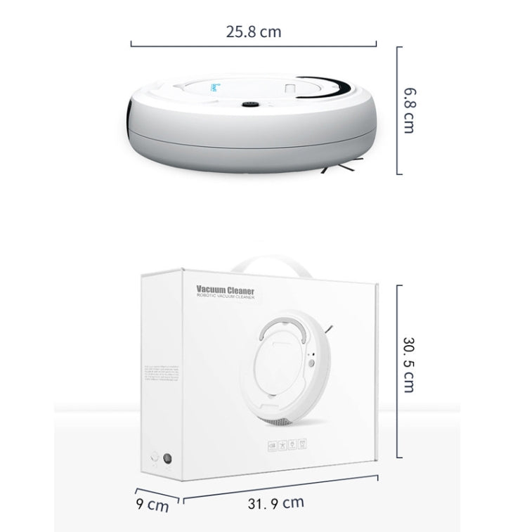 3-in-1 1800pa Smart Cleaning Robot Rechargeable Auto Robotic Vacuum Dry Wet Mopping Cleaner